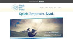Desktop Screenshot of breaktheframe.com