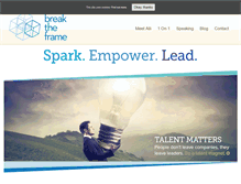 Tablet Screenshot of breaktheframe.com